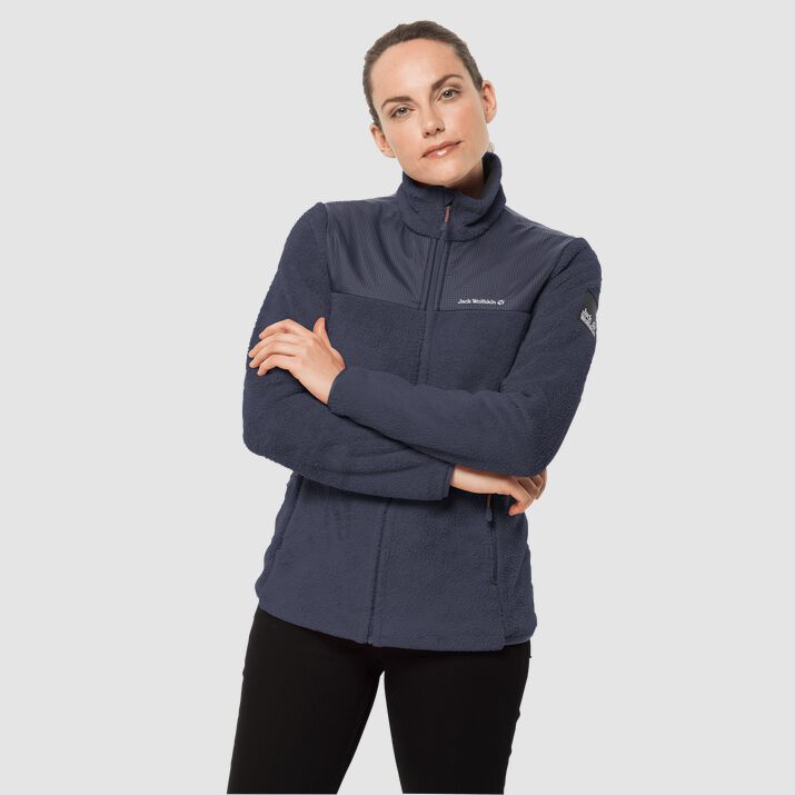 Chamarra Polar Jack Wolfskin Dna Kenai Mujer Azul Marino Mexico-2163174